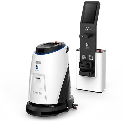 Scrubber-50 w Dockingstation für Reinigunsroboter